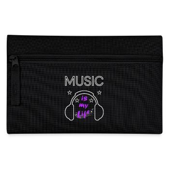 Music is my Life - Federtasche - Schwarz - Vorne