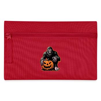 Halloween-Bigfoot-Kürbis-Schrecken - Federtasche - Rot - Vorne