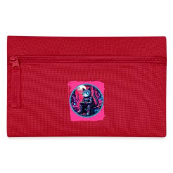 Technologie féline futuriste - Trousse - rouge - Devant