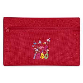 Year of Birth 1940 Wildflowers - Pencil Case - red - Front