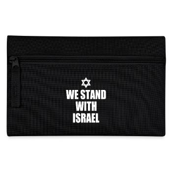 We stand with israel - Pencil Case - black - Front