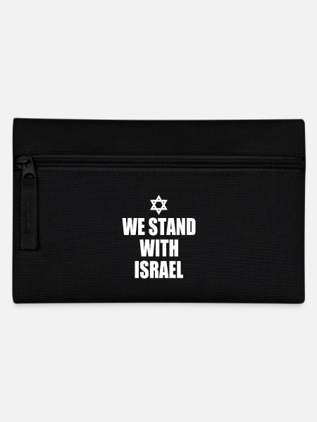We stand with israel - Federtasche - Schwarz