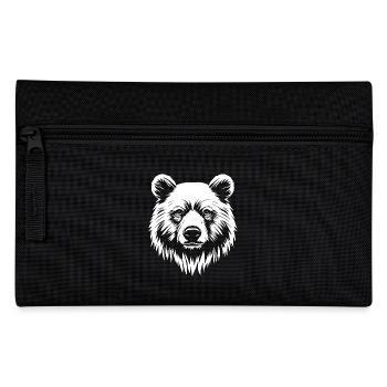 Bear Grizzly Brown Bear - Pencil Case - black - Front