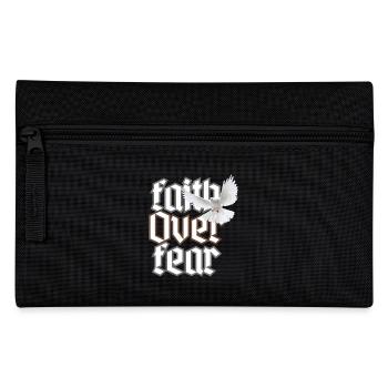 faith over fear - Federtasche - Schwarz - Vorne