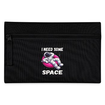 I Need Some Space - Relaxing Astronaut - Pencil Case - black - Front
