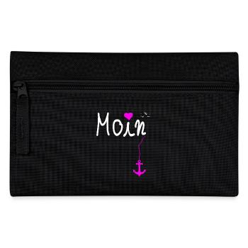 Moin North German North Sea Baltic Sea Anchor T-Shirt - Pencil Case - black - Front
