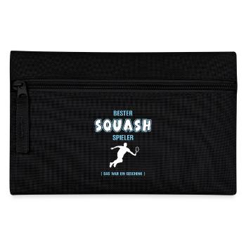 Bester Squash Spieler Squasher Squashspieler - Federtasche - Schwarz - Vorne
