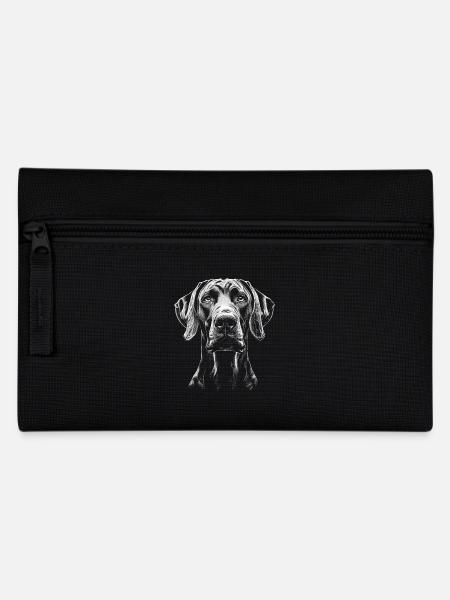 Great Dane Portrait Deutsche Dogge Hunde Hund - Federtasche - Schwarz