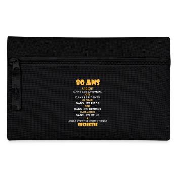 80 Ans Cadeau d anniversaire Drôle Cadeau 80 ans - Trousse - noir - Devant
