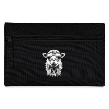 Camel Portrait Dromedary Bactrian Animals Animal - Pencil Case - black - Front