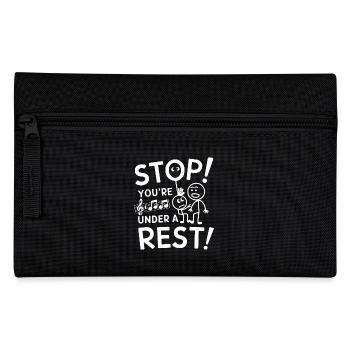 Funny Music Design For Men Women Music Teacher - Pencil Case - black - Front