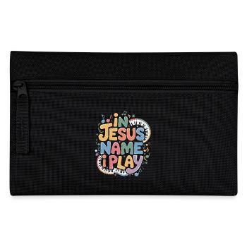 Glaube und Musik vereint - Federtasche - Schwarz - Vorne