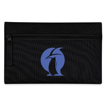 Penguin Witch Hat Silhouette Magical Creatures - Pencil Case - black - Front