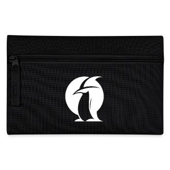 Penguin Witch Hat Silhouette Magical Creatures - Pencil Case - black - Front