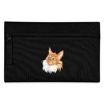 Ginger cat portrait - Pencil Case - black - Front