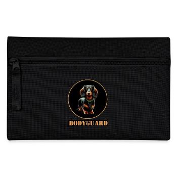 Garde du corps Teckel à poil long - Trousse - noir - Devant