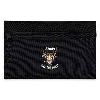 Jingle All the Way – Festliches Rentier-Design - Federtasche - Schwarz - Vorne