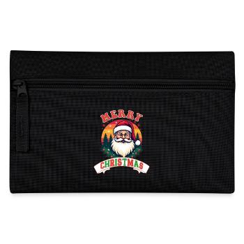 Merry Christmas retro vintage Santa xmas design - Pencil Case - black - Front