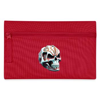Skull no. 1 - Pencil Case - red - Front