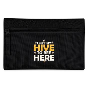 J’ai quitté ma ruche pour être ici apiculteur apiariseBeek - Trousse - noir - Devant