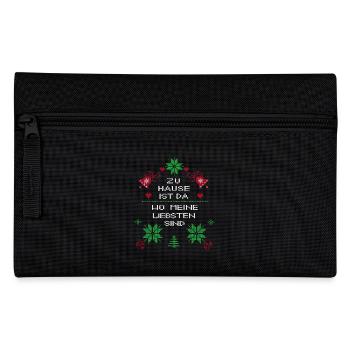 Noël à la maison, c’est là où se trouvent mes proches - Trousse - noir - Devant