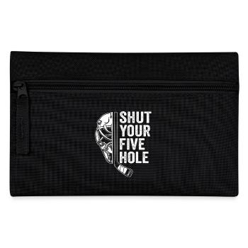 shut your five hole - Pencil Case - black - Front