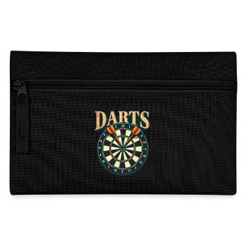 Darts Sport Dartboard Dartscheibe - Federtasche - Schwarz - Vorne