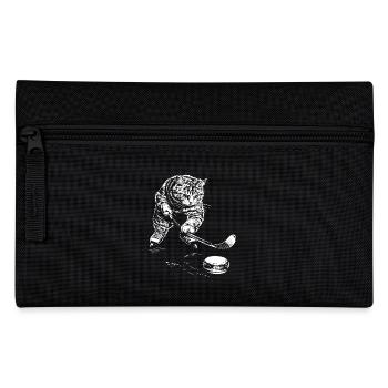 Funny Cat Hockey sur glace - Trousse - noir - Devant