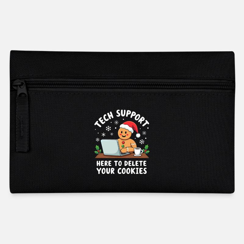 Tech Support, I'm here to delete your cookies - Federtasche - Schwarz