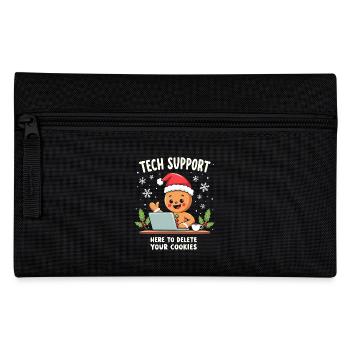 Tech Support, I'm here to delete your cookies - Federtasche - Schwarz - Vorne