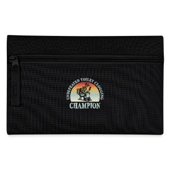 Undefeated Toilet Clogging Champion Skelett Retro - Federtasche - Schwarz - Vorne