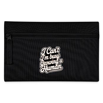 I Can't I'm Busy Growing A Human 11 - Federtasche - Schwarz - Vorne