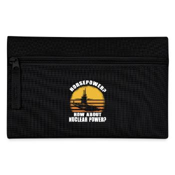 Horsepower? How About Nuclear Power? U-Boot Retro - Federtasche - Schwarz - Vorne