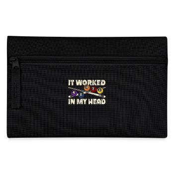 It Worked in My Head Billardspieler Design für - Federtasche - Schwarz - Vorne