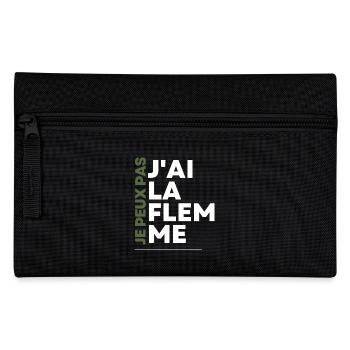 Je Peux Pas J'ai La Flemme - Trousse - noir - Devant