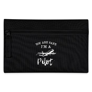 Vous êtes en sécurité Je suis pilote - Trousse - noir - Devant