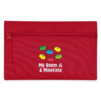 Brick Builder Brick Building Master Builder - Pencil Case - red - Front