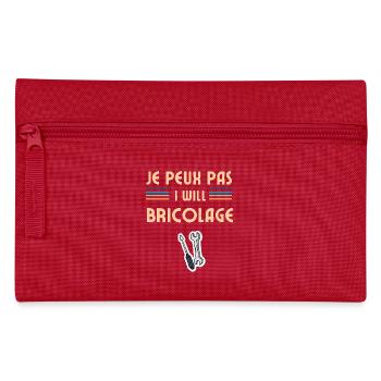 Je peux pas jai bricolage - Trousse - rouge - Devant