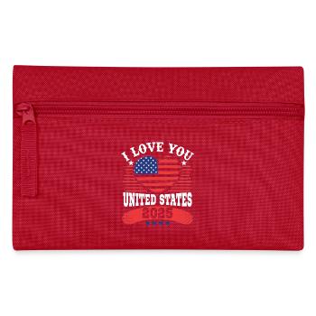 I LOVE YOU UNITED STATES - Trousse - rouge - Devant