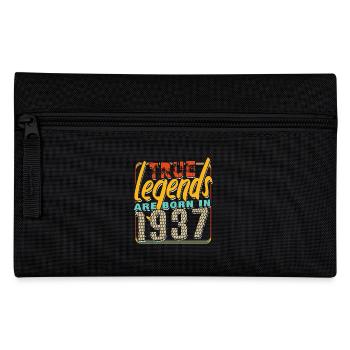 True legends are born in 1937 Vintage Birthday - Pencil Case - black - Front