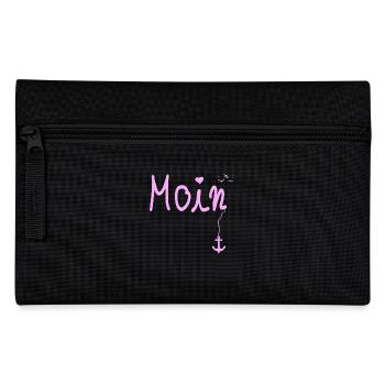 Moin Welcome Moin with Seagull - Pencil Case - black - Front