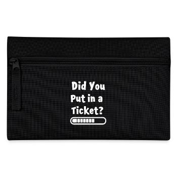 Hast du ein Ticket erstellt? Lustiges IT Meme - Federtasche - Schwarz - Vorne