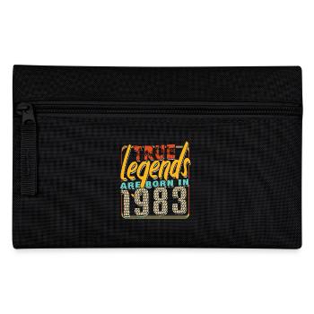 Wahre Legenden werden 1983 geboren Vintage Geburtstag - Federtasche - Schwarz - Vorne