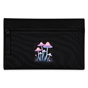 Magic mushrooms in the enchanted forest - Pencil Case - black - Front
