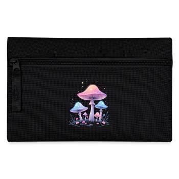 Magic Mushrooms - Mystical Forest Art - Pencil Case - black - Front