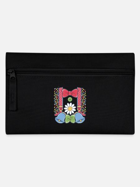 Faschingskostüm Damen Männer Clown Karneval - Federtasche - Schwarz