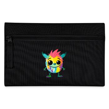 Bunte Monsterkunst - Niedlicher & verspielter Charakter - Federtasche - Schwarz - Vorne