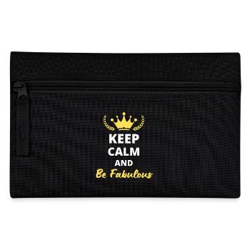 Keep Calm and Be Fabulous - Pencil Case - black - Front
