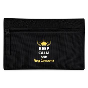 Keep Calm and Hug Someone - Spread Love Design - Trousse - noir - Devant