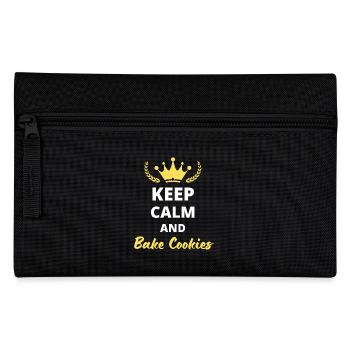 "Keep Calm and Bake Cookies" - For Bakers - Pencil Case - black - Front